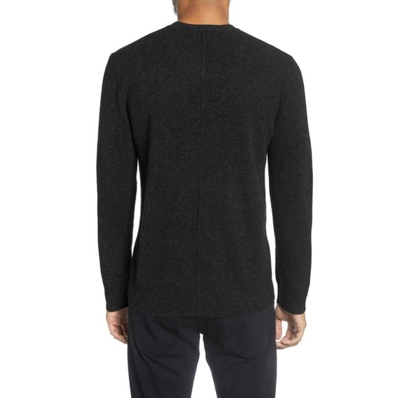BLDWN Dean Crewneck Yak & Merino Wool Sweater In Charcoal - Medium - NWT - Picture 4 of 5